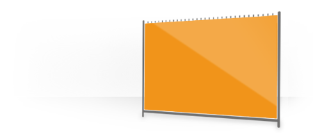 Werbung auf Bauzaunbanner, Bauzaunplanen